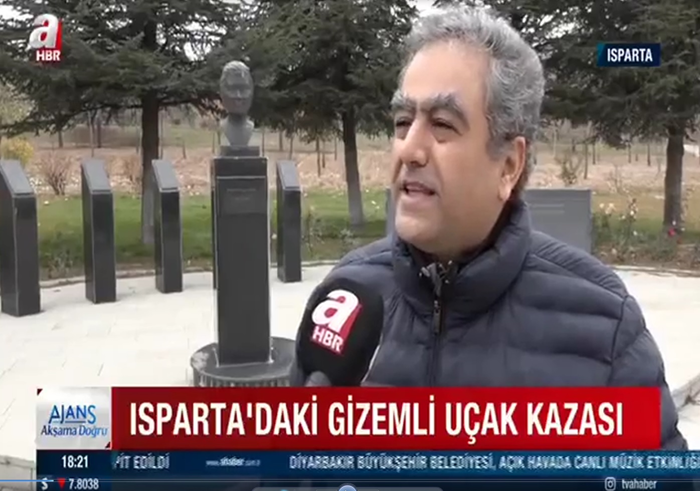 Prof.Dr. İskender AKKURT  Isparta'da düşen Uçakla ilgili olarak A Haber'e konuştu